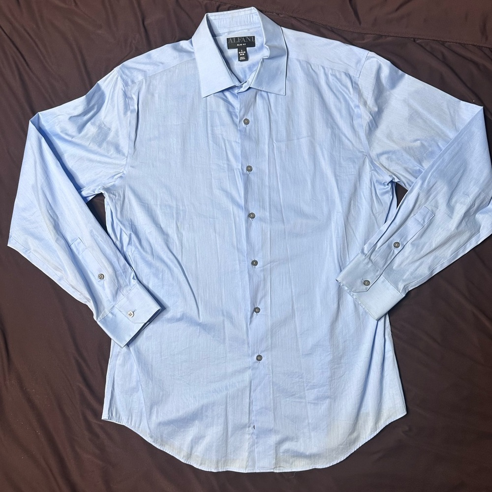 Alfani Sky Blue Men's Dress Shirt